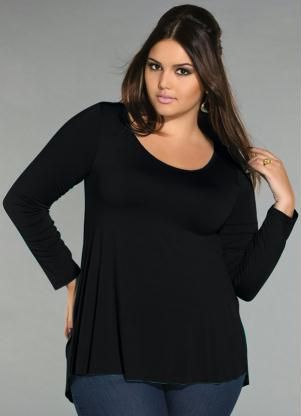 Blusa Preta manga longa
