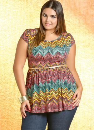 Bata Estampa Zig Zag