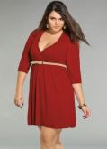 Vestido Mirian bordô