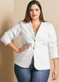 Blazer Plus Size Branco