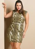 Vestido curto cobra
