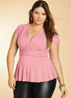 Blusa rosa tipo bata