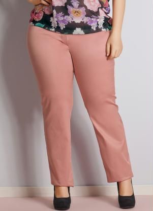 Calça social rosa
