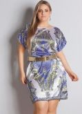 Vestido cetim tipo lenço