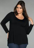 Blusa Preta manga longa