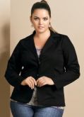 Blazer Plus Size Preto