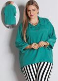 Camisa Chiffon esmeralda