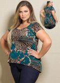 Blusa estampa verde bandeira