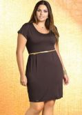 Vestido Luciana marrom